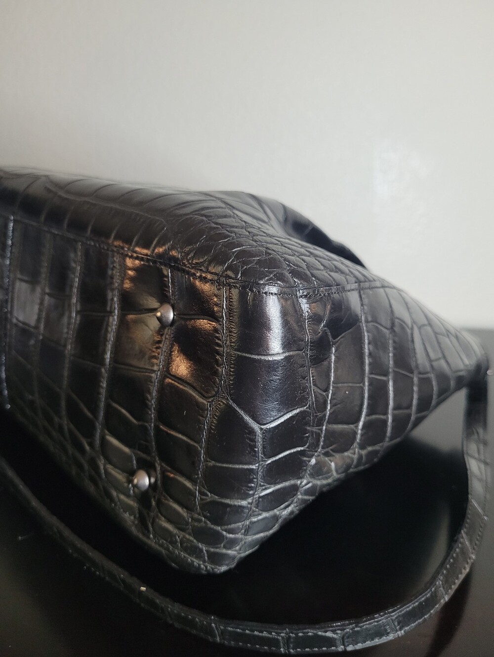 Furla croc embossed tote bag - Picture 8 of 14